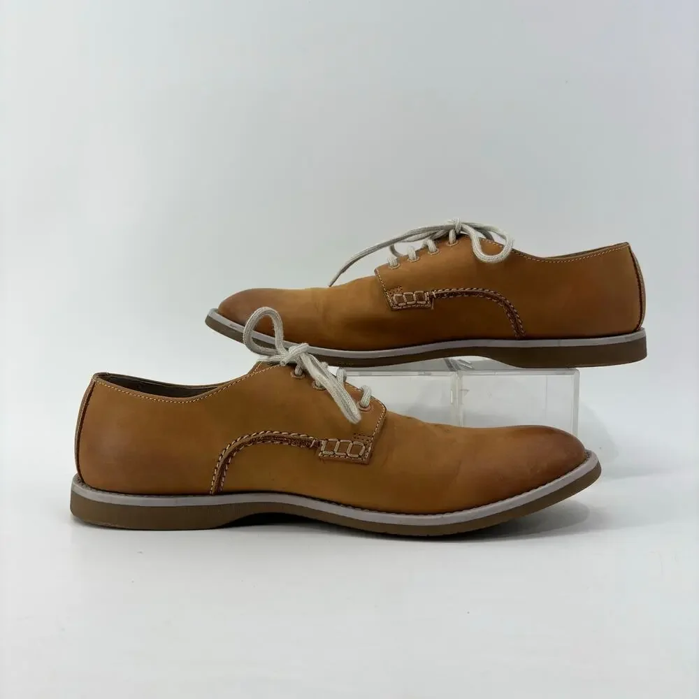 Clarks Farli Walk Mens Sz 10 Casual Tan Leather C&J Ltd TOR England